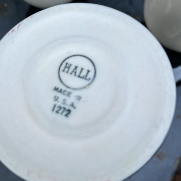 Hall 1272 long stem coffee Mugs, set of 4, NWOT - Picture 3 of 4